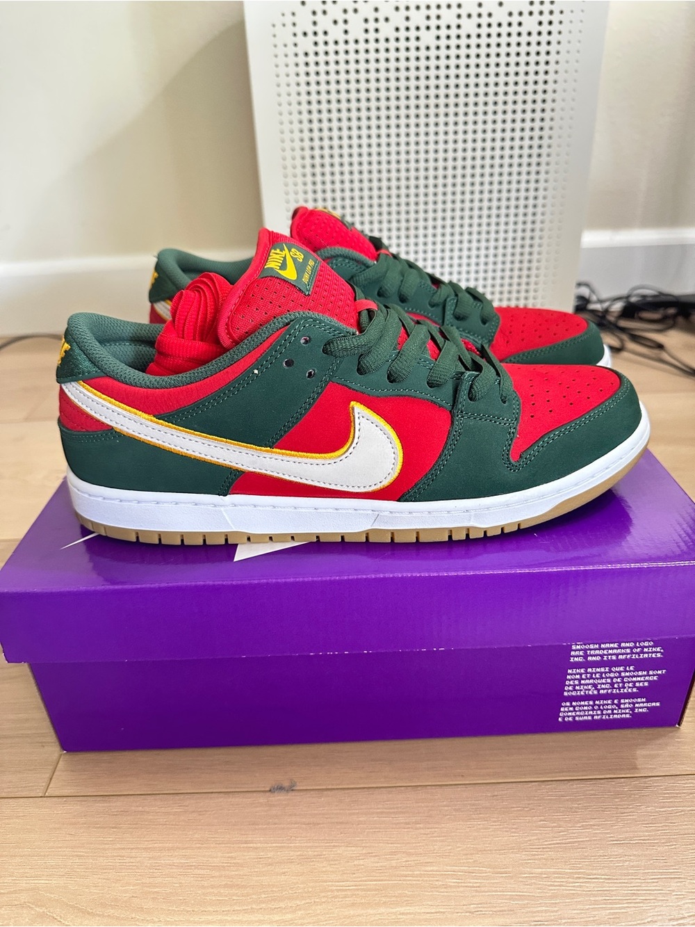 Nike SB Dunk Low PRM Seattle SuperSonics FZ1287-300 Men’s Size 10.5
